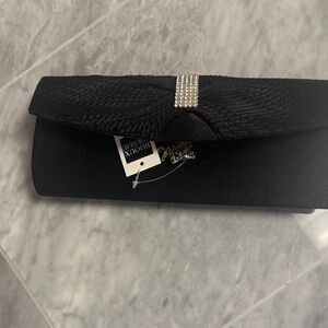 Elegant Black Rhinestone Clutch